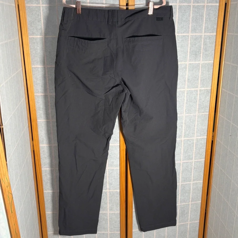 The North Face Mens Pants Sz 38 Flat Front Straight‎ Leg Charcoal Outdoor Hike